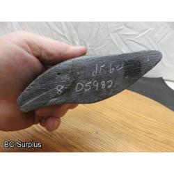 R-85: Inuit Soapstone Carving – Seal on Land – Signed