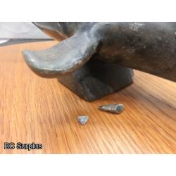 R-86: Inuit Soapstone Carving – Beluga Whale – Signed