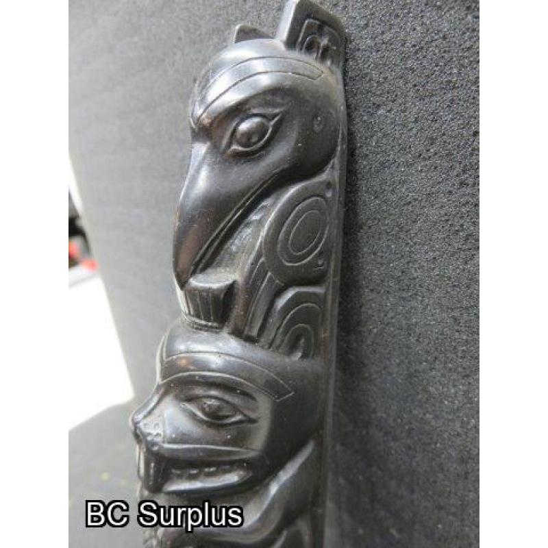 R-109: Haida Pearlite Totem – 8.25 inches tall