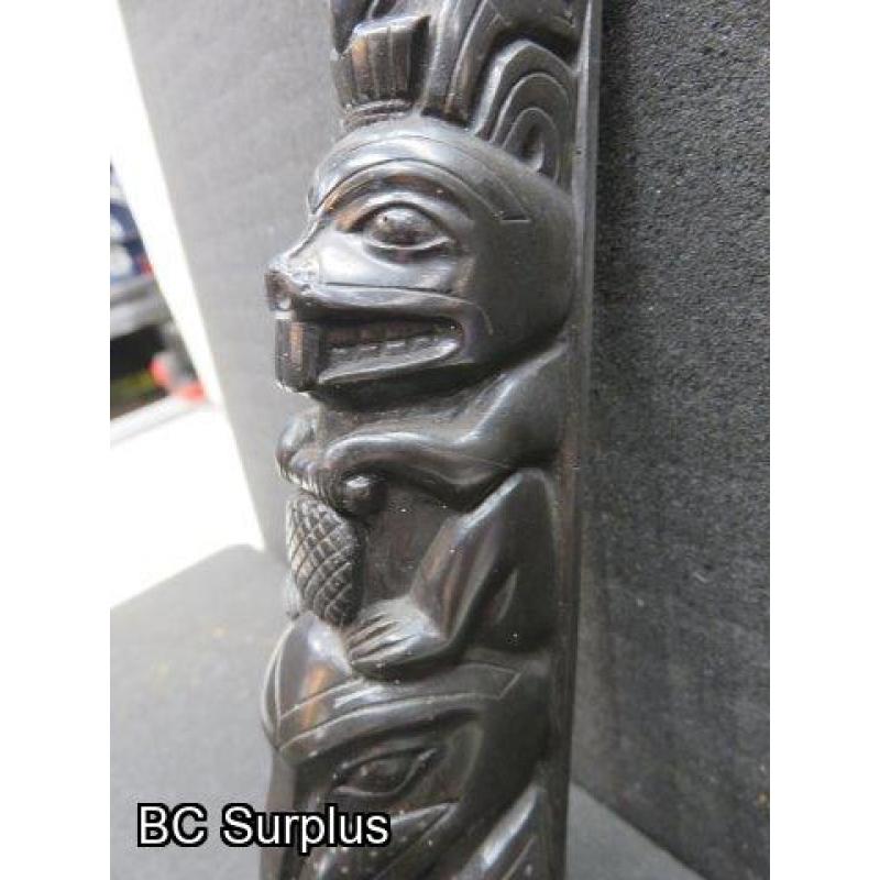 R-109: Haida Pearlite Totem – 8.25 inches tall