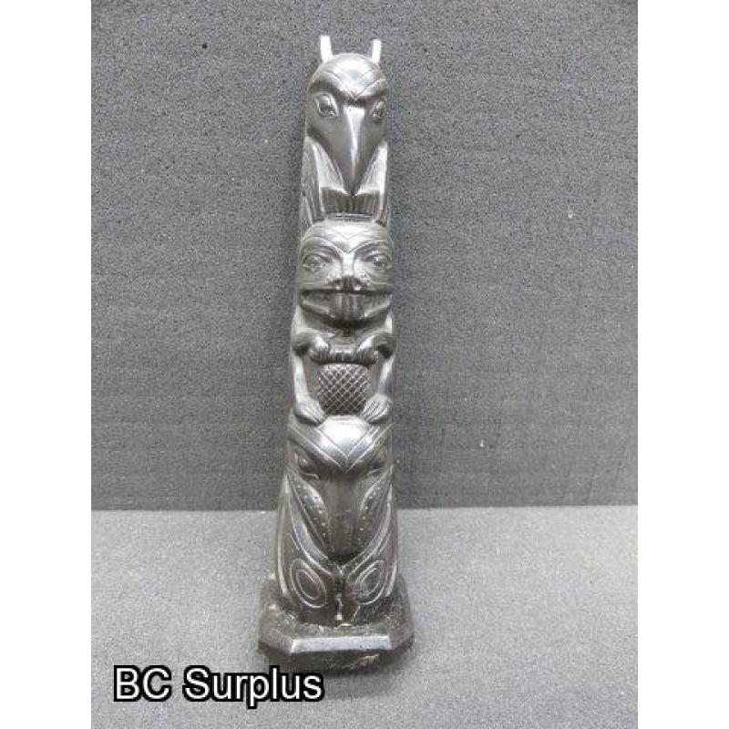 R-109: Haida Pearlite Totem – 8.25 inches tall