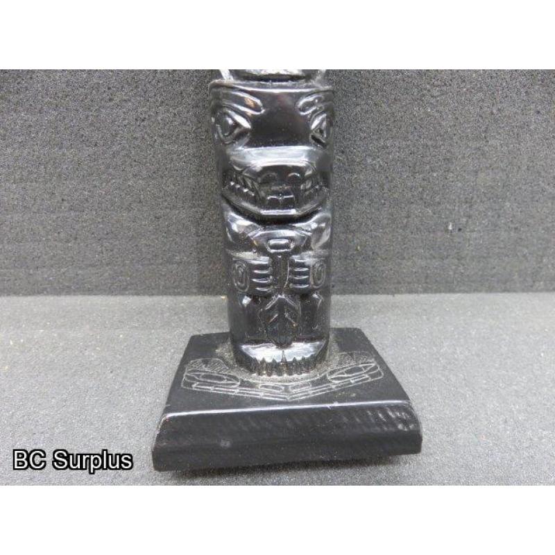 R-107: Haida Pearlite Totem – 10 inches tall