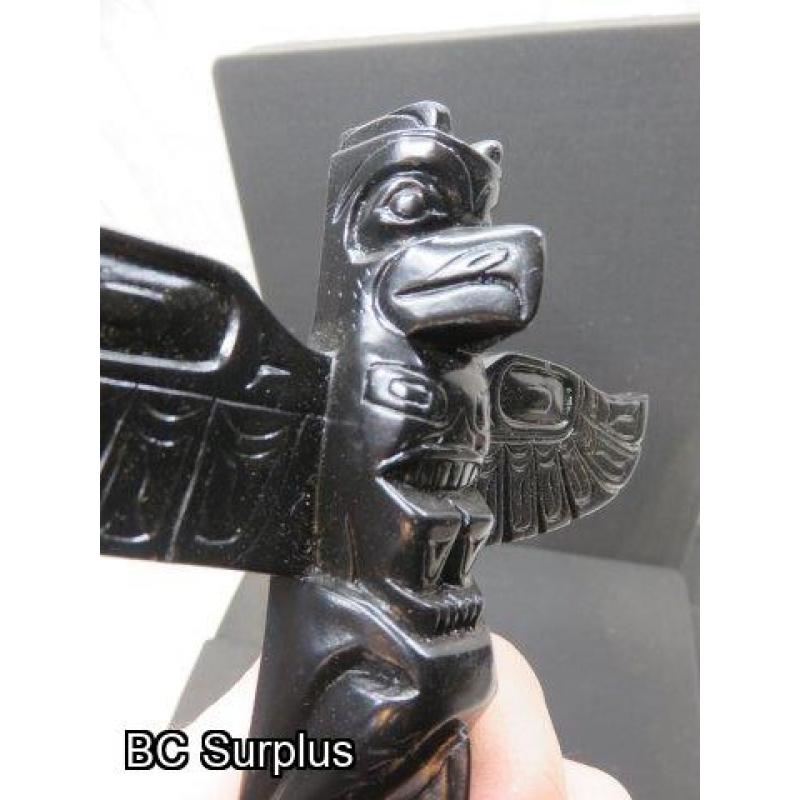 R-107: Haida Pearlite Totem – 10 inches tall