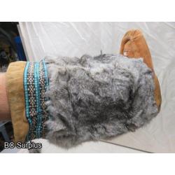 R-121: Leather & Fur Moccasins