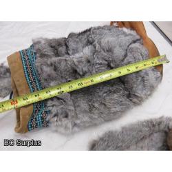 R-121: Leather & Fur Moccasins