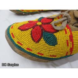 R-122: Beaded Moccasins – 1 Pair