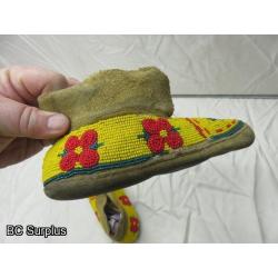 R-122: Beaded Moccasins – 1 Pair