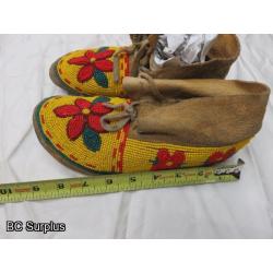 R-122: Beaded Moccasins – 1 Pair