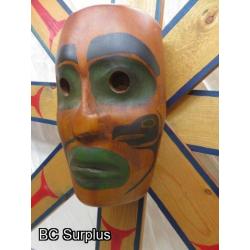 R-112: Coast Salish Sun Mask – Signed