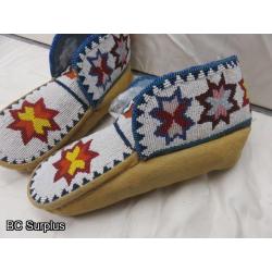 R-124: Beaded Moccasins – 1 Pair