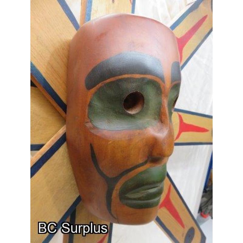 R-112: Coast Salish Sun Mask – Signed