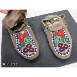 R-127: Beaded Moccasins – 1 Pair