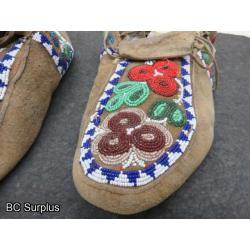 R-127: Beaded Moccasins – 1 Pair