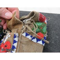 R-127: Beaded Moccasins – 1 Pair