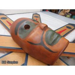 R-112: Coast Salish Sun Mask – Signed