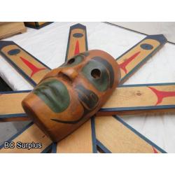 R-112: Coast Salish Sun Mask – Signed