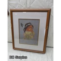 R-131: Native Children Prints – Signed – 3 Items