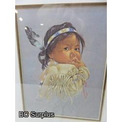 R-131: Native Children Prints – Signed – 3 Items