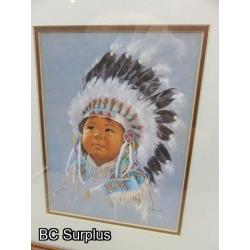 R-131: Native Children Prints – Signed – 3 Items