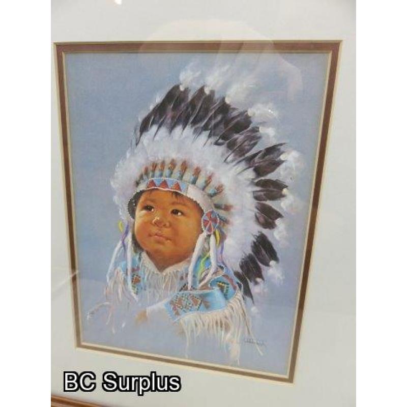 R-131: Native Children Prints – Signed – 3 Items