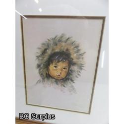 R-131: Native Children Prints – Signed – 3 Items