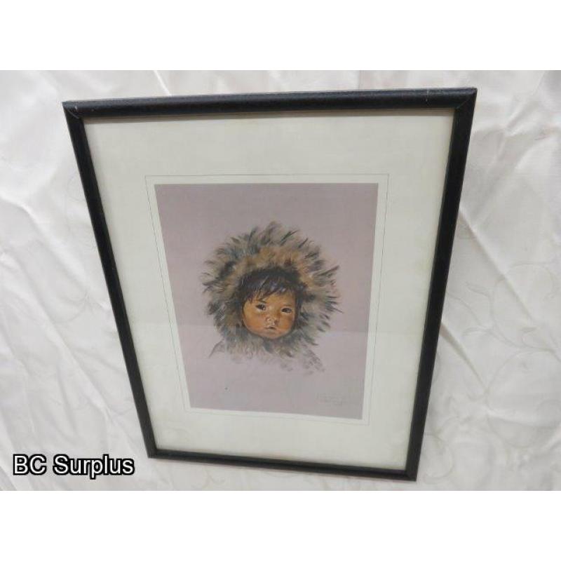 R-132: Native Children Lithographs – Signed – 6 Items