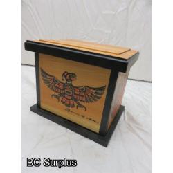 R-114: Painted Indigenous Gift Box with Lid