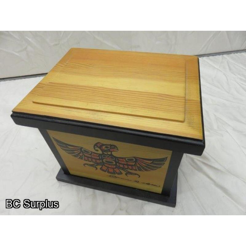 R-114: Painted Indigenous Gift Box with Lid