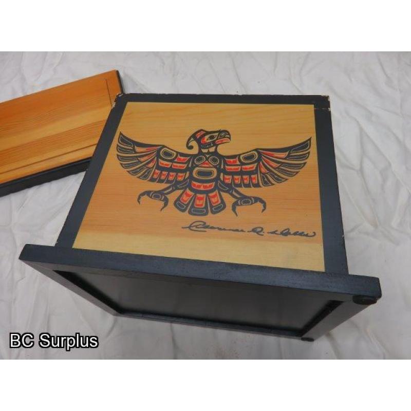 R-114: Painted Indigenous Gift Box with Lid