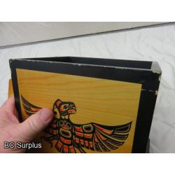 R-114: Painted Indigenous Gift Box with Lid