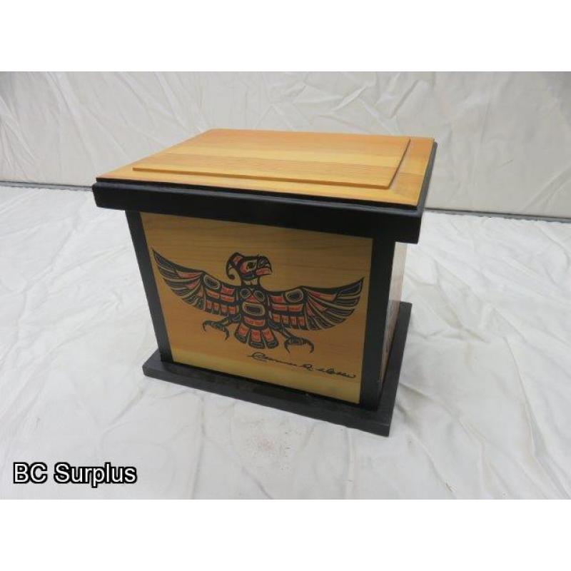 R-114: Painted Indigenous Gift Box with Lid