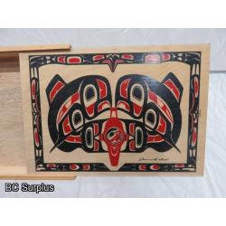 R-116: Indigenous Smoke Salmon Gift Box – Sliding Lid