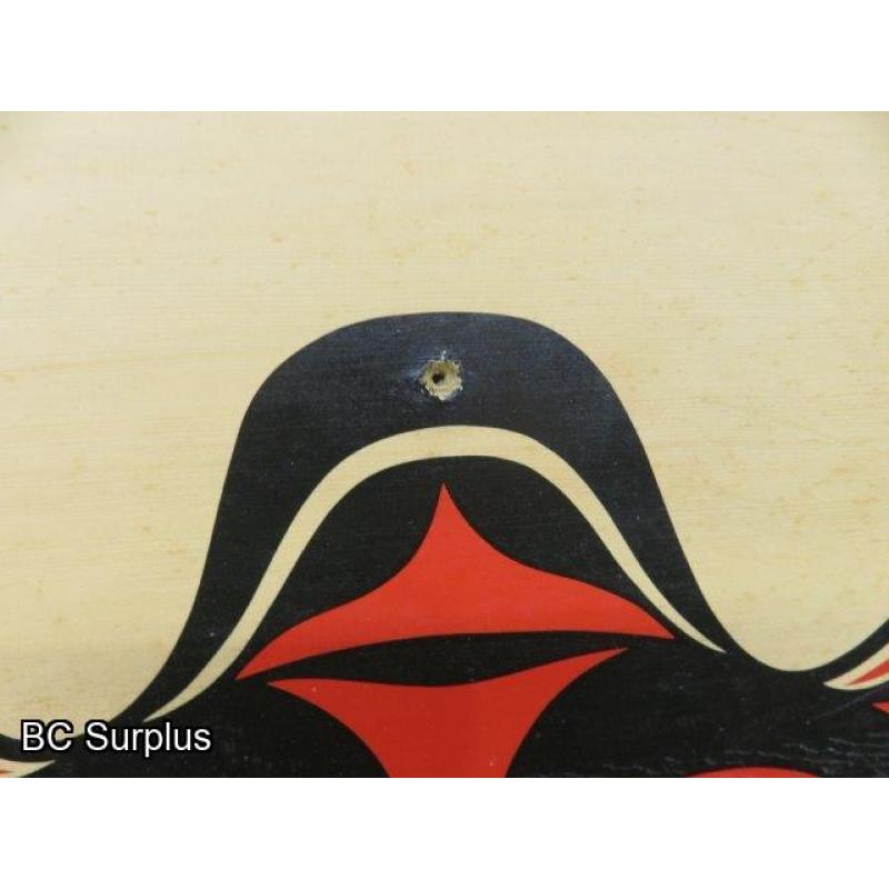 R-143: Indigenous Painting on Solid Wood – Round