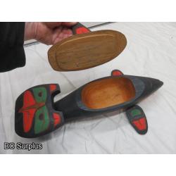 R-144: Killer Whale Carving with Lid – Signed