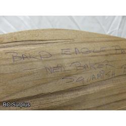 R-145: Bald Eagle Paddle – Signed