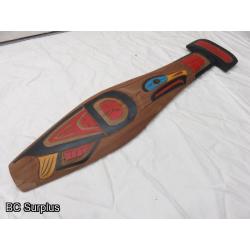 R-145: Bald Eagle Paddle – Signed