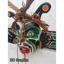 R-150: “Dance Mask” Original Mask Carving – Signed