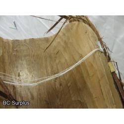 R-153: Carved Mask with Cedar Strip Hair