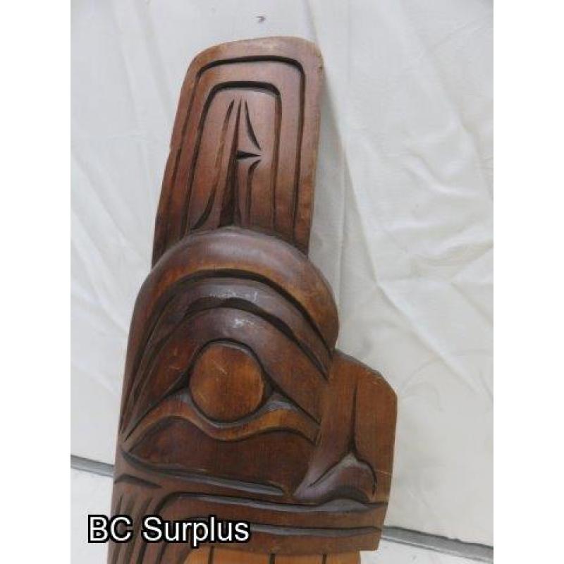 R-160: Carved Indigenous Wall Plaque