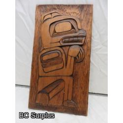 R-161: “Bear”Indigenous Wall Plaque – Dated 1979