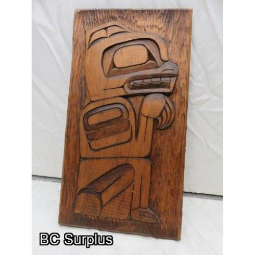 R-161: “Bear”Indigenous Wall Plaque – Dated 1979