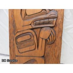 R-161: “Bear”Indigenous Wall Plaque – Dated 1979