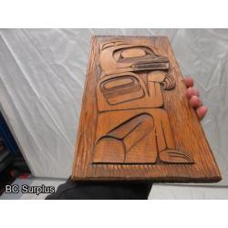 R-161: “Bear”Indigenous Wall Plaque – Dated 1979