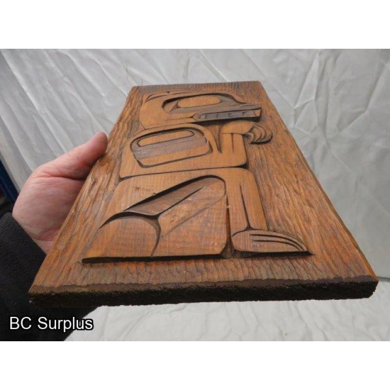 R-161: “Bear”Indigenous Wall Plaque – Dated 1979