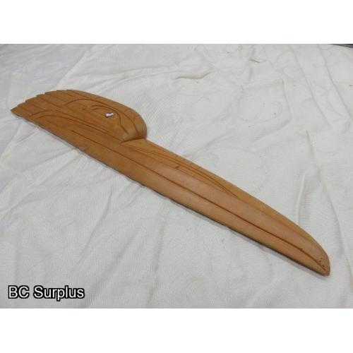 R-163: “Raven” Carved in Cedar – Dated 1999