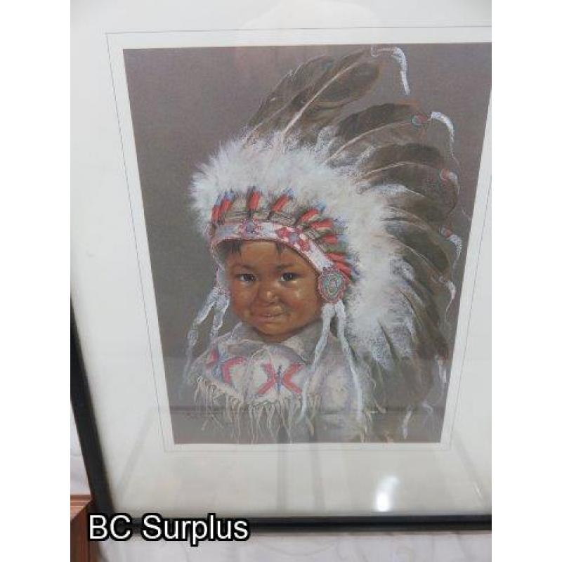 R-134: Native Children Lithographs & Prints – 5 Items