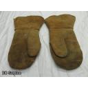 R-170: Vintage Beaded Leather Mittens – 1 Pair