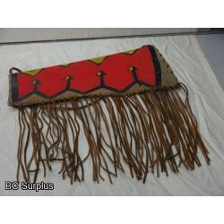 R-173: Vintage Painted Leather Quiver