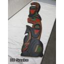 R-187: Fred Ashley Carved Wall Totem