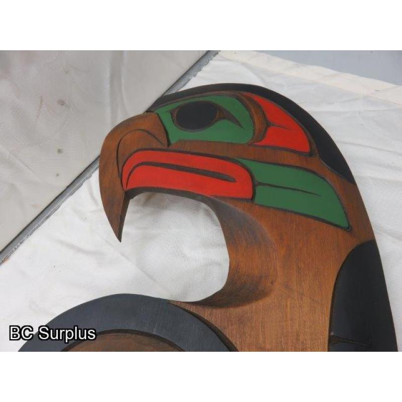 R-187: Fred Ashley Carved Wall Totem